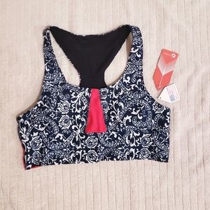 NWT oiselle | Midnight Print Spandos Base Bra